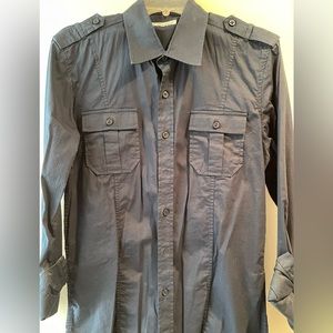 Men’s button up shirt.